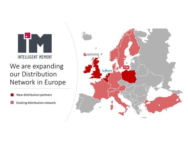 Intelligent Memory Signs On Three New Distributors in Europe