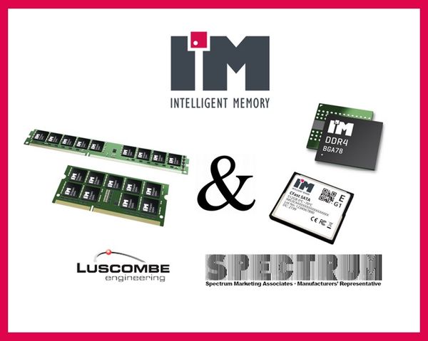 Luscombe Engineering and Spectrum Marketing Now Represent Intelligent Memory in the Western United States and Mexico